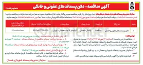 تصویر کوچک آگهی دفن پسماندهای عفونی و خانگی 