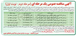 تصویر کوچک آگهی زیرسازی و روکش آسفالت مکانیزه و جدول گذاری معابر 