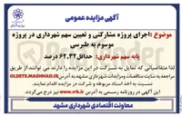 تصویر کوچک آگهی پروژه مشارکتی و تعیین سهم 
