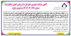 تصویر کوچک آگهی  انجام سرمایه گذاری به منظور اجرای کلیه مراحل اکتشاف و اخذ مجوزهای قانونی لازم گواهی کشف و پروانه بهره برداری به نام سازمان توسعه و نوسازی معادن و صنایع معدنی ایران با امکان تداوم فعالیت در قالب قرارداد استخراج و فروش ماده معدنی در محدوده اکتشافی مس سراب ۲ 