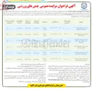تصویر کوچک آگهی واگذاری زمین چمن ورزشی