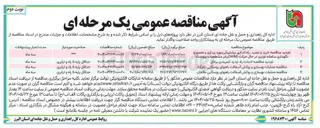 تصویر کوچک آگهی بهسازی و روکش آسفالت راه های روستایی