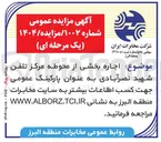 تصویر کوچک آگهی اجاره بخشی از محوطه مرکز تلفن شهید نصرآبادی به عنوان پارکینگ عمومی