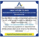 تصویر کوچک آگهی purchas to intends ) SALCO ( Corporation Aluminum South Bar Steel Cathode 
