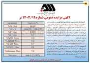 تصویر کوچک آگهی فروش ۷۰ هزار تن کنسانتره سنگ آهن با عیار ۶۸ درصد