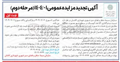 تصویر کوچک آگهی واگذاری ۵۹ عدد کیوسک 