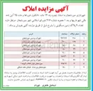 تصویر کوچک آگهی مزایده املاک 