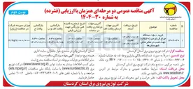 تصویر کوچک آگهی خرید ۱۵۰۰ دستگاه چراغ ال ای دی ( ۲۰ ) وات ) جهت نصب در معابر محلی شهرستان ها 
