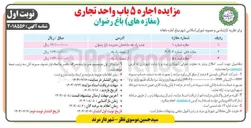 تصویر کوچک آگهی اجاره 5 باب واحد تجاری