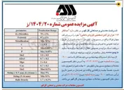 تصویر کوچک آگهی فروش حداکثر ۱۱۳ هزار تن آهن اسفنجی فروش داخلی