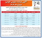 تصویر کوچک آگهی فروش 7 دستگاه خودرو سازمانی رنو مگان 2000 و پژو پارس 