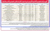 تصویر کوچک آگهی اجاره اماکن ورزشی و خدماتی در 17 ردیف