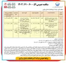 تصویر کوچک آگهی عملیات تهیه و احداث و حصار کشی دو باب مخزن بتنی