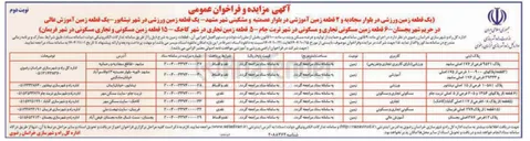 تصویر کوچک آگهی فروش یک قطعه زمین آموزش عالی 