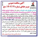 تصویر کوچک آگهی عملیات اجرایی شبکه توزیع آب /آشامیدنی و تاسیسات
