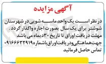 تصویر کوچک آگهی اجاره یک واحد ماسه شویی