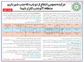 تصویر کوچک آگهی اذن در انتفاع از دو باب دکه 