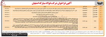 تصویر کوچک آگهی تامین ۳۰۰۰ تن آب ژاول هیپوکلریت سدیم ۱۲ درصد حمل با تانگر به دفعات در مواقع نیاز اعلام شده در طول سال تحویل به صورت مستقیم در مخازن موجود در واحدهای مصرف کننده 