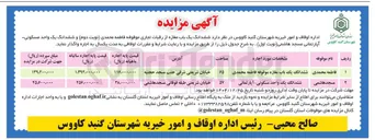 تصویر کوچک آگهی اجاره ششدانگ یک باب مغازه از رقبات تجاری و ششدانگ یک واحد مسکونی آپارتمانی