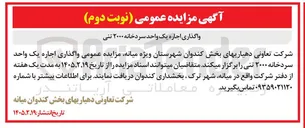 تصویر کوچک آگهی واگذاری اجاره یک واحد سرد خانه ۲۰۰۰ تنی