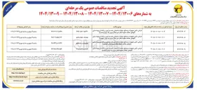 تصویر کوچک آگهی طراحی، تأمین تجهیزات و مصالح، عملیات ساختمانی، نصب و آزمون و راه اندازی بهینه سازی تابلوهای حفاظت خطوط انتقال امور انتقال نیروی دو تهران 