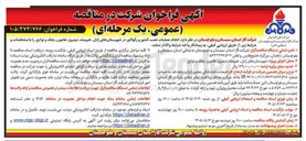 تصویر کوچک آگهی انجام عملیات نصب کنتور و رگولاتور در شهرستان های زابل، هیرمند، نیمروز، هامون، زهک و توابع
