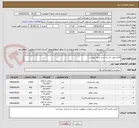 تصویر کوچک آگهی اقلام مورد نیاز به شرح جدول پیوست