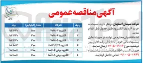 تصویر کوچک آگهی خرید ۶ ردیف الکترود