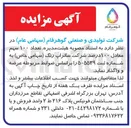 تصویر کوچک آگهی واگذاری ۱۰۰ سهم معادل ۱۰۰ درصد شرکت ساتراپ رنگ (سهامی خاص)