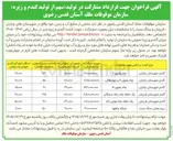 تصویر کوچک آگهی مشارکت در تولید زیره بخش سنگ بست شبکه چاهها 