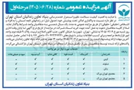 تصویر کوچک آگهی واگذاری اماکن تحت پوشش