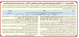 تصویر کوچک آگهی خرید ۲۰۰,۰۰۰ کیلوگرم برنج درجه یک ایرانی (هاشمی) با خلوص ۹۶ الی ۱۰۰ درصد با درصد خرد کمتر از ۵ درصد