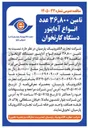 تصویر کوچک آگهی تامین ۳۶,۸۰۰ عدد انواع آداپتور دستگاه کارتخوان