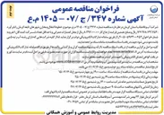 تصویر کوچک آگهی خطوط انتقال و مخازن شهرهای تابعه کرمان