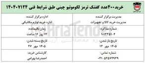 تصویر کوچک آگهی خرید ۴۰۰ عدد کفشک ترمز لکوموتیو چینی