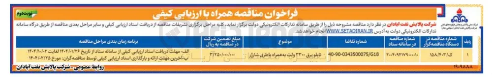 تابلو برق ۳۰۰ ولت به همراه باطری شارژر 
