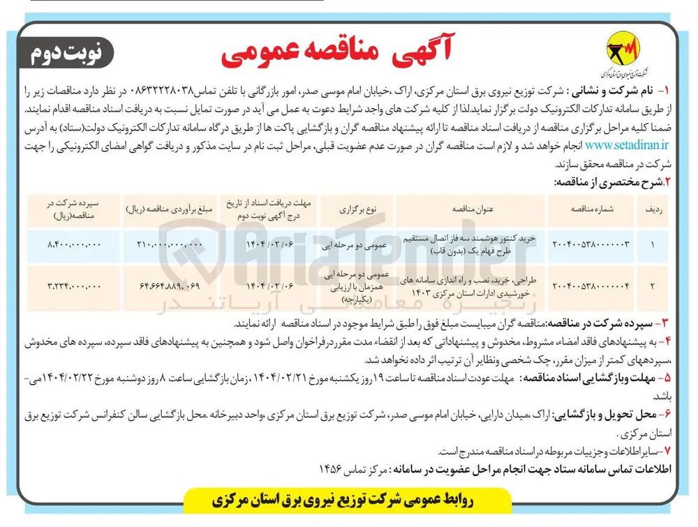 خرید کنتور هوشمند سه فاز اتصال مستقیم طرح فهام یک بدون ( قاب ) 