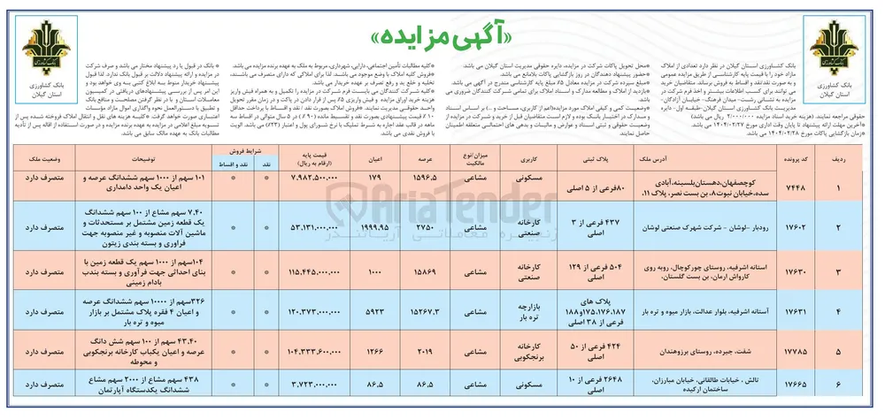 فروش املاک مازاد