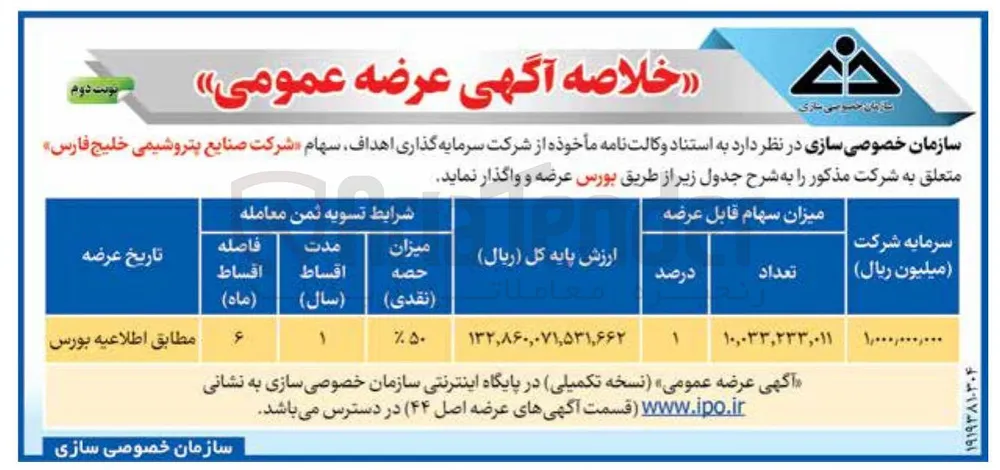 واگذاری سهام