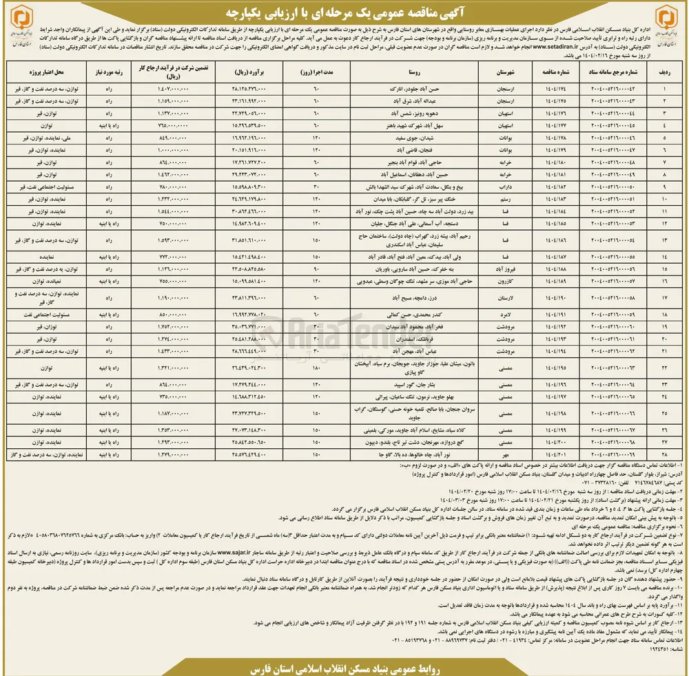 اجرای عملیات بهسازی معابر روستایی