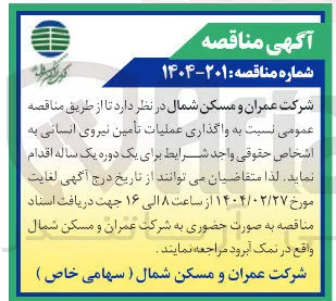 تامین نیروی انسانی