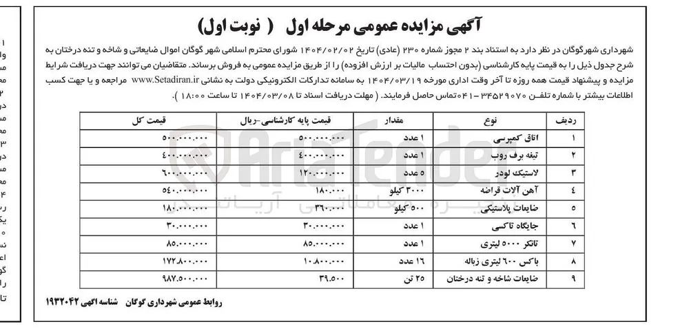 آهن آلات قراضه 
