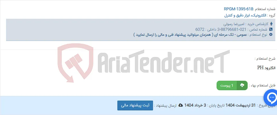 الکترود PH