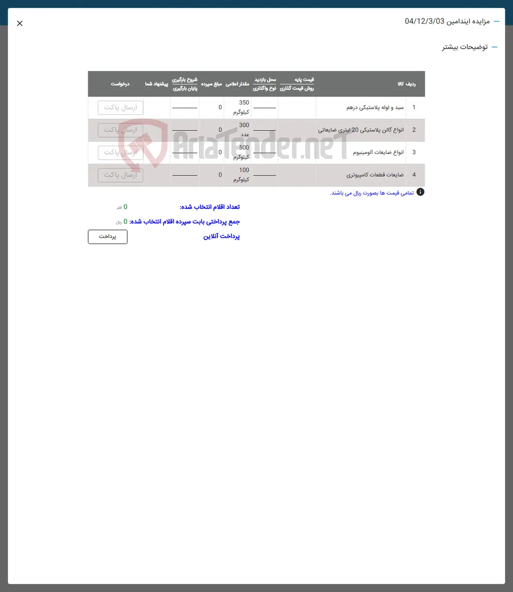 3 انواع صايعات الومينيوم . 
