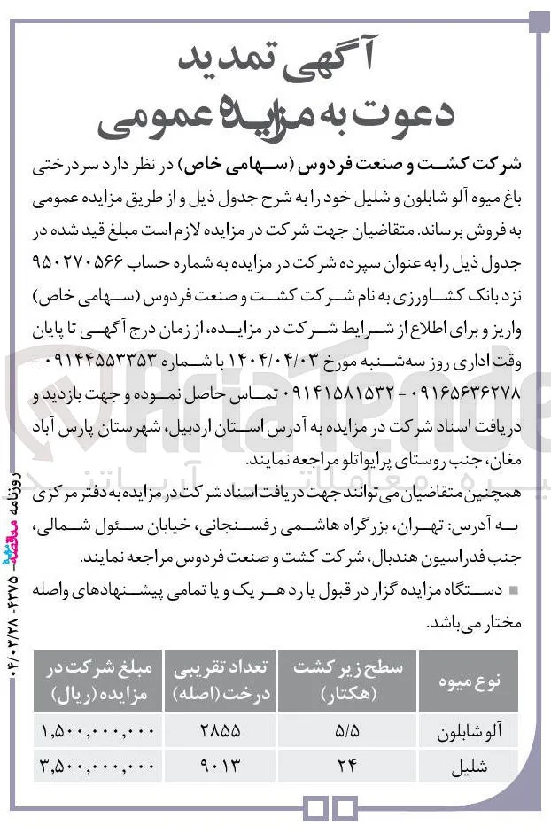 سردرختی باغ میوه آلو شابلون و شلیل