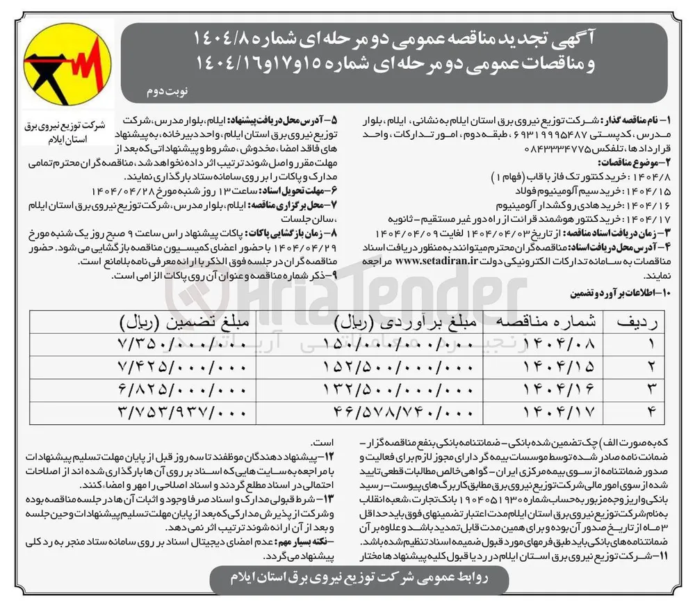 خرید کنتور هوشمند قرائت از راه دور غیر مستقیم - ثانویه 

