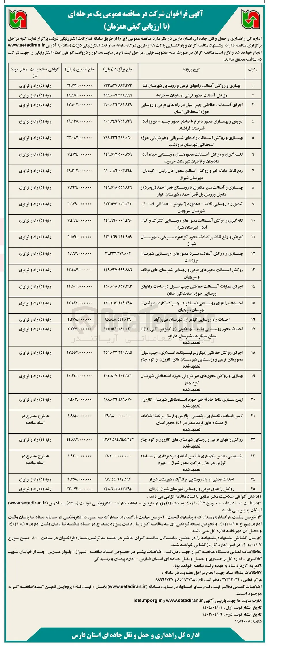 احداث محور روستایی