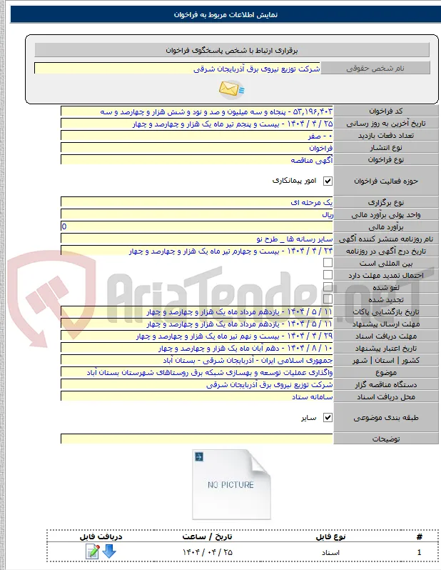 واگذاری عملیات توسعه و بهسازی شبکه برق روستاهای شهرستان بستان آباد