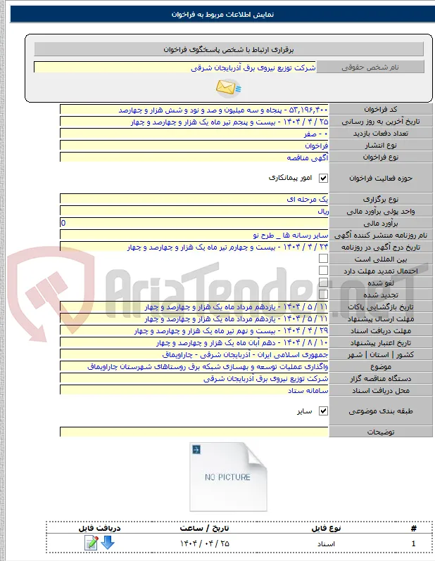 واگذاری عملیات توسعه و بهسازی شبکه برق روستاهای شهرستان چاراویماق