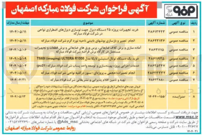 تهیه و تامین اقلام پذیرایی و تشریفاتی